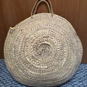 Woven Beach Bag - Circular